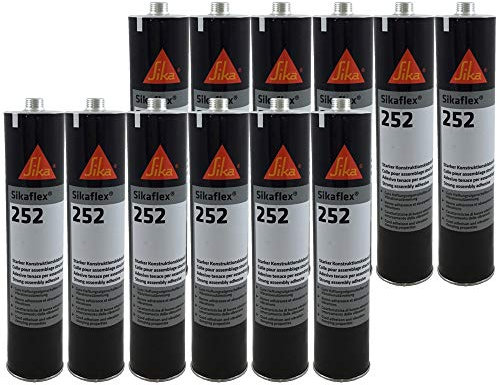 Sparset 12x Sikaflex 252 1K-PU Klebstoff Karosseriedichtmasse 300ml weiß