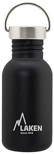 LAKEN Bot. ac. inox Basic 500ml S/S tapón - Negro