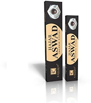 Karamat Hajar Aswad Räucherstäbchen 15 Stck (Amber, orientalisch, arabisch, Oud, misk, moschus, Natural Perfume, adlerholz, ätherisch, Attar Scent)