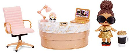 LOL Surprise Sammlerpuppen für Mädchen - Mit 10 Überraschungen & Accessoires - Boss Queen - Möbelserie 3