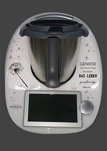 Aufkleber passend für Thermomix TM 6 Genieße schwarz