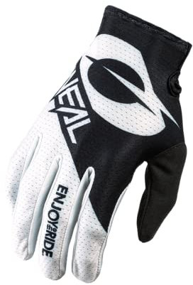 O'NEAL | Fahrrad- & Motocross-Handschuhe | MX MTB DH FR Downhill Freeride | Langlebige, Flexible Materialien, belüftete Handoberseite | Matrix Glove | Erwachsene | Schwarz Weiß | Größe M