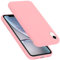 Cadorabo Custodia per Apple iPhone XR in LIQUID ROSA - Morbida Cover Protettiva Sottile di Silicone TPU con Bordo Protezione - Ultra Slim Case Antiurto Gel Back Bumper Guscio
