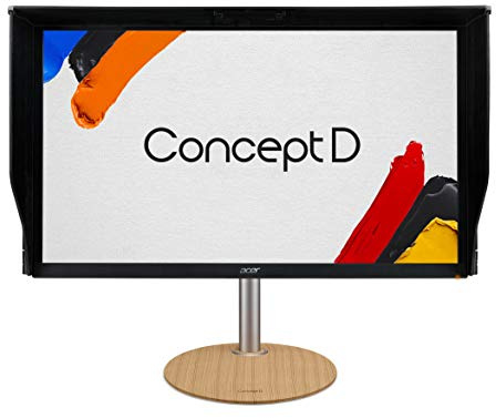 Acer ConceptD CM3 CM3271K bmiipruzx 27 UHD 4K 3840 x 2160 IPS Radeon FreeSync Monitor, Pantone convalidato, DisplayHDR400, 99% Adobe RGB, Delta E <2 (Display Port, 2 x HDMI, USB Type-C e porte USB)