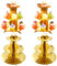 WUWEOT Pack of 4 Round Cardboard Cupcake Stand, 3-Tier Gold Cupcake Holder for Wedding, Birthday Party, Baby Shower and Graduation