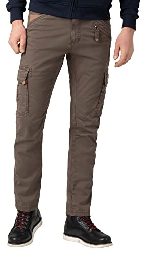 Timezone Herren Regular Rogertz Freizeithose, Earth Grey, 32W / 32L EU