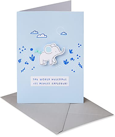 American Greetings New Baby Boy Card (Happy Discoveries)