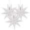 Lurrose Papierstern-Laterne, 3 Stück, 9-spitzer Stern-Lampenschirm, Weihnachts-Laterne, Ornament für Hochzeit, Geburtstag, Urlaub (35 cm)