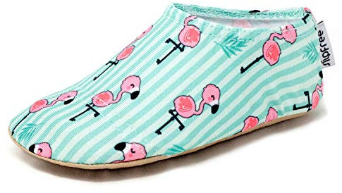 Slipfree Non-Slip Shoes for Girls and Boys. Light, Soft and Comfortable, Unisex Kids Beach Water Shoes with Protective Sole, Ideal for Holiday, Sports and Home. Dilly, Age 9-10 Years Old