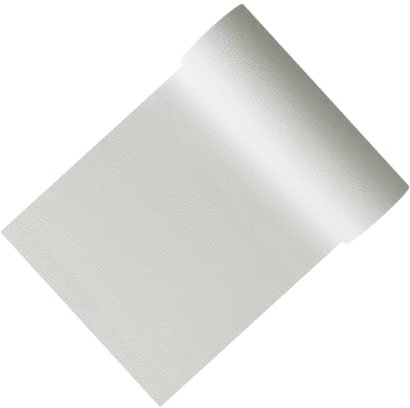 Simili Cuir Autocollant, 150 x 20 cm Patch Cuir Auto-adhésif Rénovation, Kit Reparation Cuir Pour Canapés, Sacs à Main, Vestes, Sièges de Voiture, Blanc