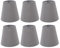 Lampenschirm Hängelampe Klein, Grau Lampenschirme, 6er-Set, klein, modern, die auf die Lampenschirme der Glühlampe aufgesteckt Werden, für Hängelampe Tischlampe Stehlampe Kronleuchter