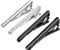 RunootPR 4pcs Krawattennadel Set Personalisiert Schwarz Silber Krawattenklammer für Herren Hochzeit Schmuck Geschenk