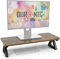 Duronic DM06-1 AW Supporto Monitor da Scrivania 62x30cm,Rialzo Ergonomico per Laptop, PC e Schermo, Alzata 15cm, Supporto Monitor e Portatili fino a 10kg Quercia antica per Home Office