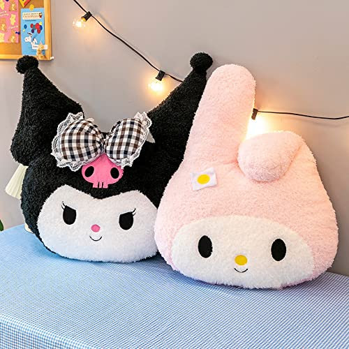NatureMan 50cm Cartoon Anime Plüsch Kissen, Kawaii Figur, Kinderzimmer Dekor Kissen,Nette Theme Party Bevorzugung/Fan Geschenk(Rosa)