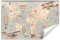 Muralo - 3D Tapete Kinderzimmer Vliestapete für Mädchen Jungen - Fototapete 3D Effekt - Wanddeko für Kinderzimmer Wandtapete Weltkarte Erdkarte Br. 368cm x Hö. 254cm
