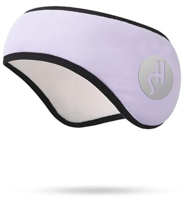 Balakaka Bandeaux de Hiver pour Hommes Femmes,Bandeau Sport Thermique Extensible Cache-Oreilles Réfléchissant,Bandeau Polaire de Ski pour Yoga Cyclisme Basket-Ball FitnessViolet
