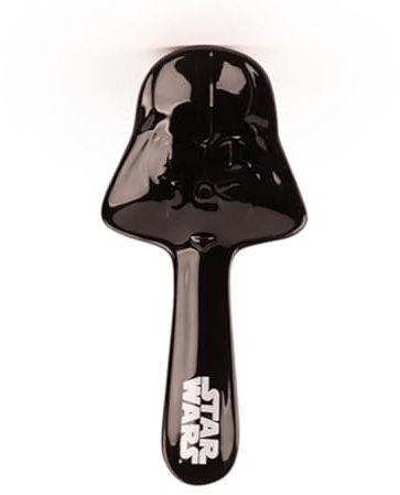Disney Star Wars Darth Vader Keramik-Löffelablage - Authentischer, langlebiger Küchenutensilienhalter, leicht zu reinigen, rutschfestes Design, perfekt für Sci-Fi-Fans & Hobbyköche, offizielles
