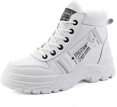 Yeeteepot Stivali Donna Invernali Caldo Scarpe Neve Stivaletti Bianco 36 EU = 37 CN