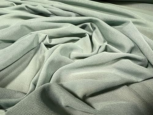 Power-Mesh-Netz-Stretch-Spandex-Stoff, Meterware, einfarbig – Seafoam