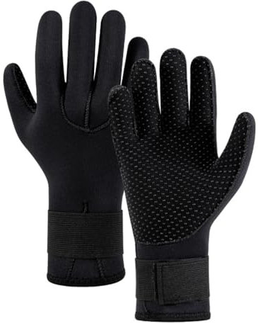 Pdodo Gants en Néoprène 3 mm/5 mm - Thermiques, Chauds, Antidérapants pour Plongée et Natation - Résistants à l'Usure pour Hommes et Femmes