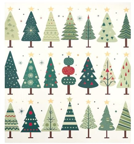 Sammlung von Weihnachtsbäumen Geschirrspüler Aufkleber Abdeckung Magnet Kühlschrank Abdeckung Geschirrspüler Magnete Deko
