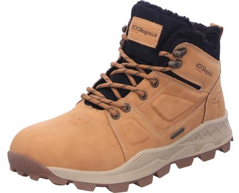 KangaROOS Herren K-TM Bart RV Schneestiefel, tan Yellow/Jet Black, 45 EU