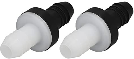 Rückschlagventil, 2 Stück, lebensmittelecht, 1-Wege-Wasserrückschlagventil, verhindert Flüssigkeitsrückfluss, Mini, sicher für Kraftstoff-Gas, für Gaspumpe (CDAV6)