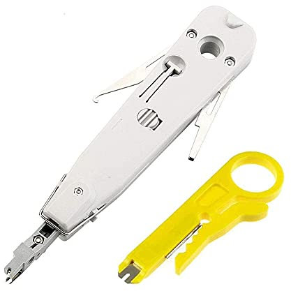 Flpeekash Professionelles Punch Down Werkzeug, IDC RJ45 RJ11 Cat5E Cat6 Netzwerk Telekom Telefon Kabel Buchse Impact Terminal Einsetz Werkzeuge