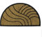 VIVAAS Half Round Door Mat Outdoor Heavy Duty Front Door Mat Comfort Halfmoon Coir Tuffscrape Anti Slip Entrance Mat Outside Dirt Trapper Rubber Backed Doormat 40x70cm
