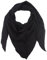 fashionchimp BASIC-Dreieckstuch in Uni-Farben aus 100% Baumwolle, Dreieck Musselin-Schal, leichtes Tuch für Damen und Herren (Schwarz)