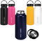 FREE CAMPO Borraccia sportiva in acciaio inox, 800 ml, senza BPA, a prova di perdite, mantiene fino a 12 ore di caldo e freddo 24 ore, per gassate, scuola, fitness (blu reale)