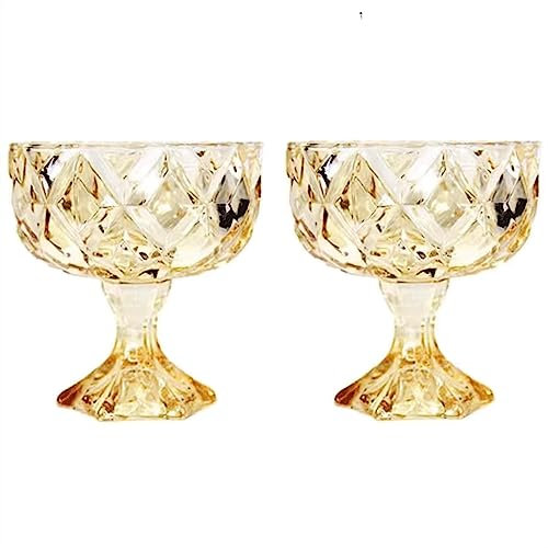 Ciotole per Salsa Piatti for spuntini in vetro di cristallo Piatti for spuntini in vetro diamantato vintage Piatti da dessert Piatti da spuntino for dessert Salsa gelato o spuntino. Piatti per condime