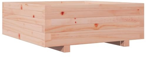 vidaXL Pflanzkübel, Blumenkübel mit Holzrahmen, Blumenkasten für Terrasse Garten, Pflanzkasten Hochbeet Pflanzgefäß, Massivholz Douglasie