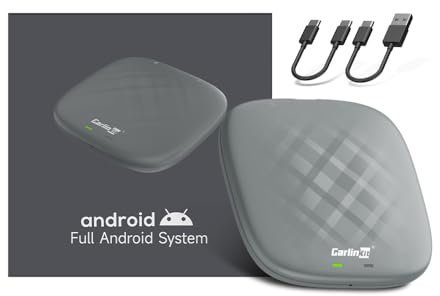 Carlinkit Android 13.0 CarPlay ai Box 4+64GB, para coches con función CarPlay, GPS integrado, Qualcomm 8 núcleos, CarPlay inalámbrico y Android Auto inalámbrico, descarga de aplicaciones de Google