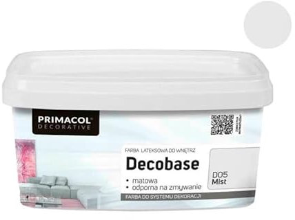 TRANS - PAL Primacol Silver Sand Textured Interior Feature Wall Paint, 1L, Decorative. Decobase of your Choice (Decobase Paint D05 Mist 1L)