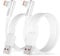 USB-C-Kabel (2 Stück, 1 m + 1,8 m) für Xiaomi Redmi Note 13 Pro 5G 13 14 Ultra 12, 90 Grad 120 W 6 A Schnelllade-USB-C-Kabel für Xiaomi POCO X6 M6 Pro, Typ-C-Kabel, Turbo-Lade-USB-auf-USB-C-Kabel