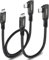 aceyoon 240W Cavo USB C Corto, 15cm+50cm Cavo USB C a USB C Cavo di Ricarica Rapida PD da 5A Angolo USB C 90 Gradi con Chip E-Maker per iPhone 16 15 Pro Max, per MacBook, per Galaxy, per Huawei