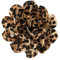 HUANGANG Broche en forme de bec de canard avec imprimé léopard - Accessoire de mode polyvalent pour femme
