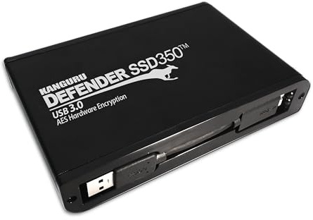 Kanguru Defender SSD350 – 8TB Secure Encrypted Solid State Drive - FIPS 140-2 Certified - SuperSpeed USB 3.0