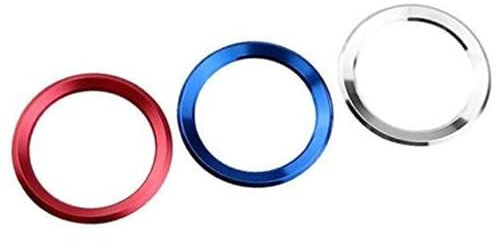 JOVERI, for, E39 E36 E60 E90 E34 E46, Auto 3D Edelstahl Auto Lenkrad Kreis Trim Aufkleber Fall Autozubehör Dekorationsaufkleber „Teing Wheel“.