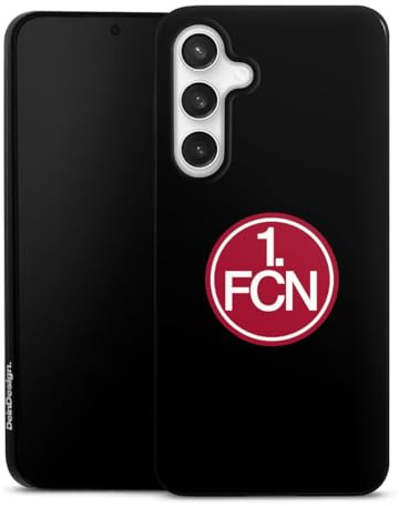 DeinDesign Slim Case extra dünn kompatibel mit Samsung Galaxy S24 FE 5G Silikon Handyhülle schwarz Hülle 1. FC Nürnberg Offizielles Lizenzprodukt 1. FCN