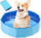 LUFEIS Piscina per Cani, Piscina Pieghevole per Cani, 60x20 cm PVC Piscinetta per Cani con Valvola di Scarico dell'Acqua, Bagno per Cani Antiscivolo, Portatile Vasca da Bagno per Cani Grandi e Piccoli