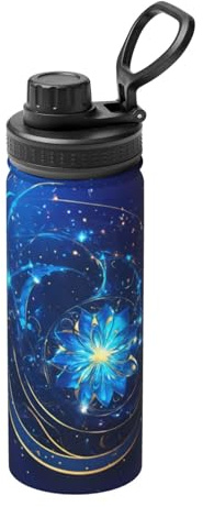 Kfjghhl Insulated Stainless Daisy Flowers Steel Water Bottle For Sport Gym Travel Leak Camping Hiking Hydration