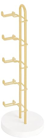 predolo Occhiali per Occhiali scaffale per Occhiali per Portata di Occhiali da Occhiali da Sole Organizzatore Organizzatore Visualizzazione, Oro
