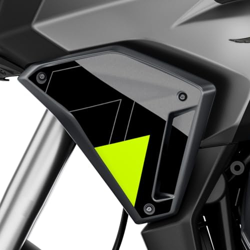 Az Graphishop Protección Spoiler cubre radiador compatible con Moto Guzzi Stelvio V100 2024-2025 ADG-STELVIO (negro vulcano)