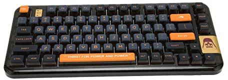 Xiuganpo Mechanische Tastatur mit RGB-Hintergrundbeleuchtung, 80 Tasten, Kompakte Computertastatur für Gaming, Typ C, Kabelgebunden und Kabellos, Geeignet für OS X Laptop Phone (Black)
