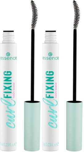 essence curl FIXING lash base, Wimperntusche, Blau, langanhaltend, schwunggebend, definierend, Einfach zu entfernen, vegan, ohne Mikroplastikpartikel, Nanopartikel frei, ohne Parfüm, 2er Pack (7ml)