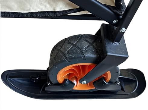 Zhadyu Roller Ski Schlitten - 2 In 1 Outdoor Winter Snowboard Kinderwagen Ski | Gleiter Für Sportaktivitäten Wege Parkwege Seitwege Garten Camping Golfwagen