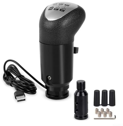 USB Racing Game Gearshift Knob with 18 Gears for Logitech G29 G27 G25 G920, PC Sim Shifter Lever for ETS2 For ATS For Thrustmaster TH8A SQ