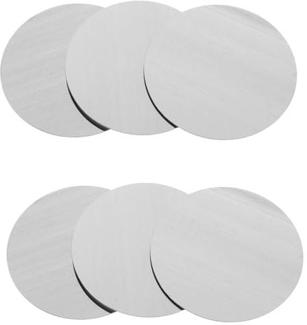 Ciieeo 30pcs Adhesive Metal Plates, 60mm Round Steel Discs for Phone | Ultrathin Mounting Discs for Car Cradle, Dashboard Holders, Smartphone Back Covers, Easy Peel and Stick Setup, 30 Pack